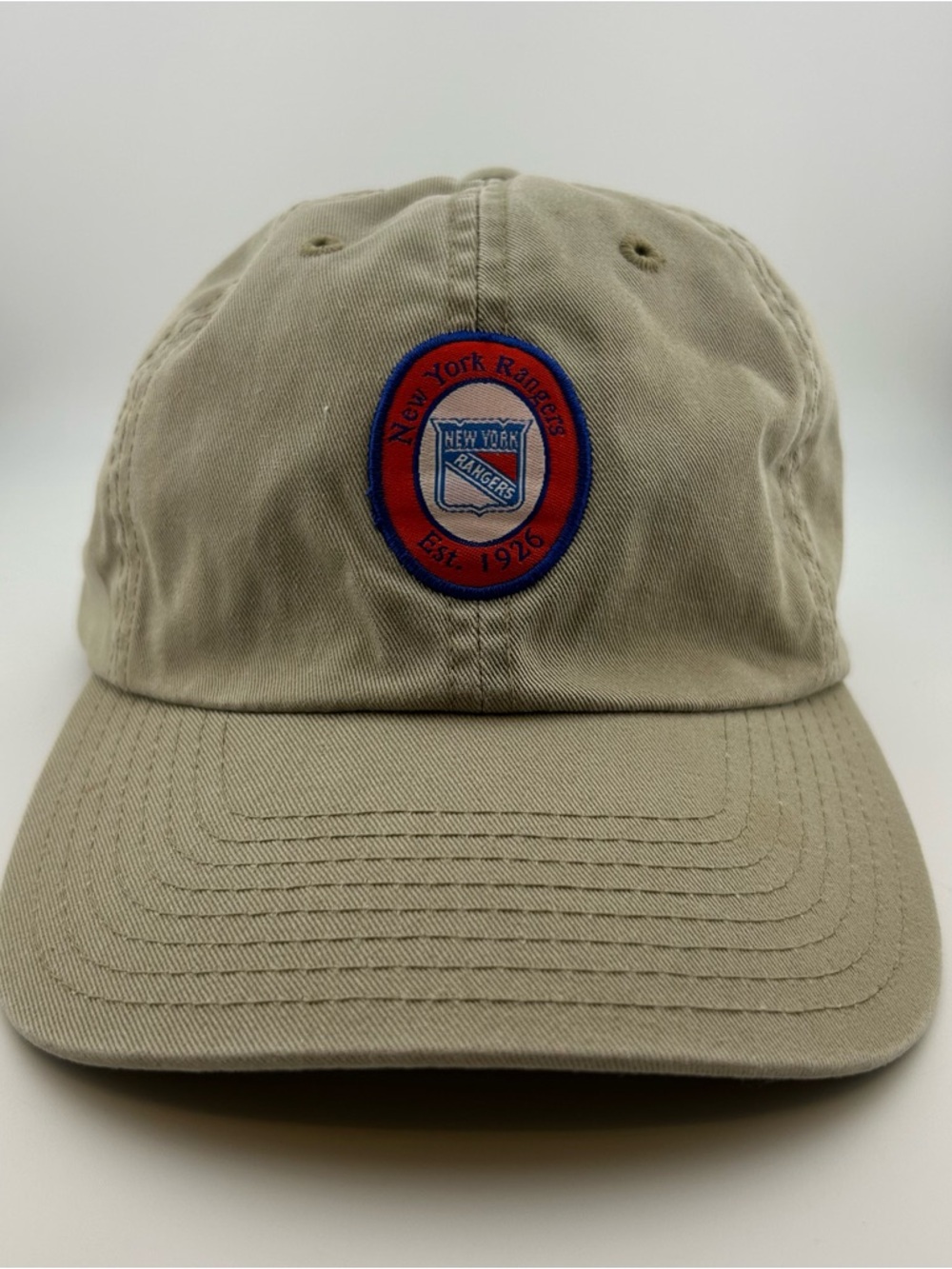 New York Rangers NHL American Needle Snapback Wool Blend Cap Tan 90s Vintage